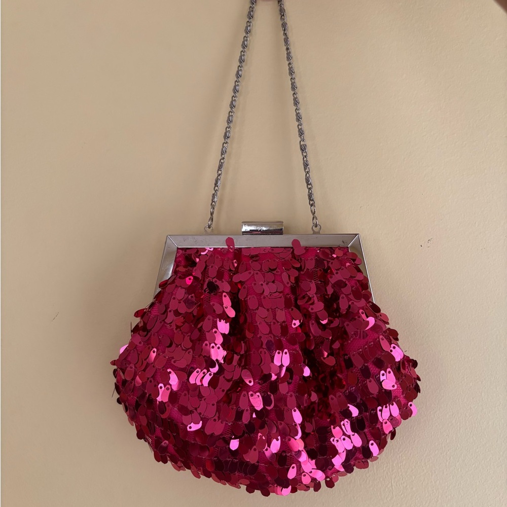 Style & Co Pink Sequin Evening Bag
